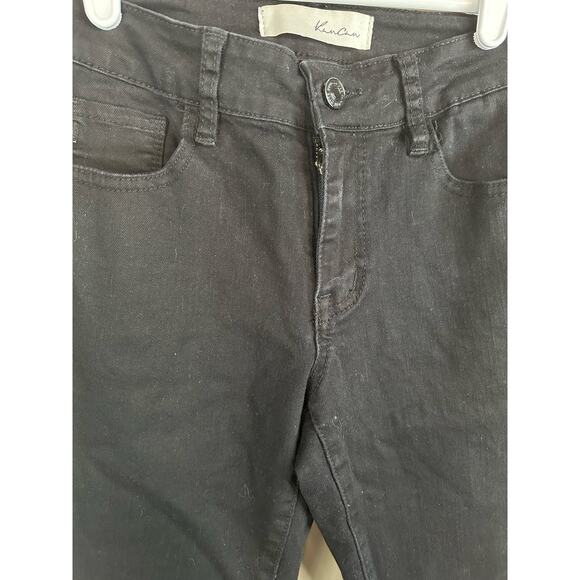Kancan Black Dark Wash Mid Rise Skinny Jegging Signature Denim Jeans Size 0 - Picture 5 of 5